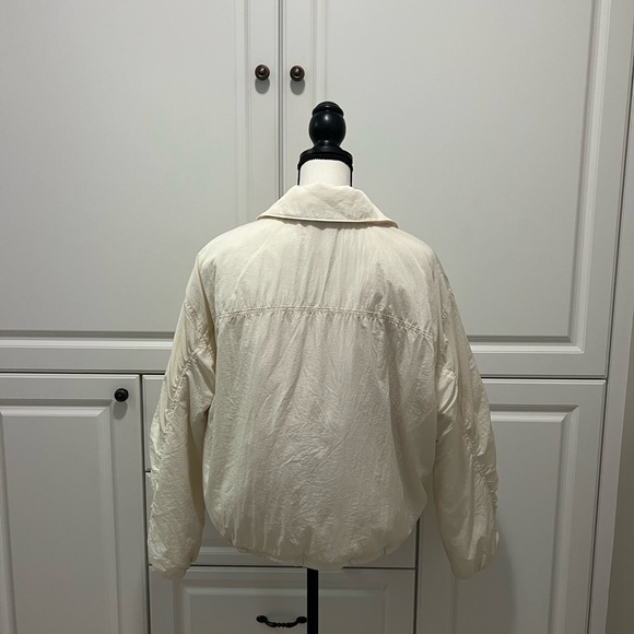 NWOT We the Free | Free People | Off the Bleachers Coaches Jacket Off White Sz S - Picture 11 of 15